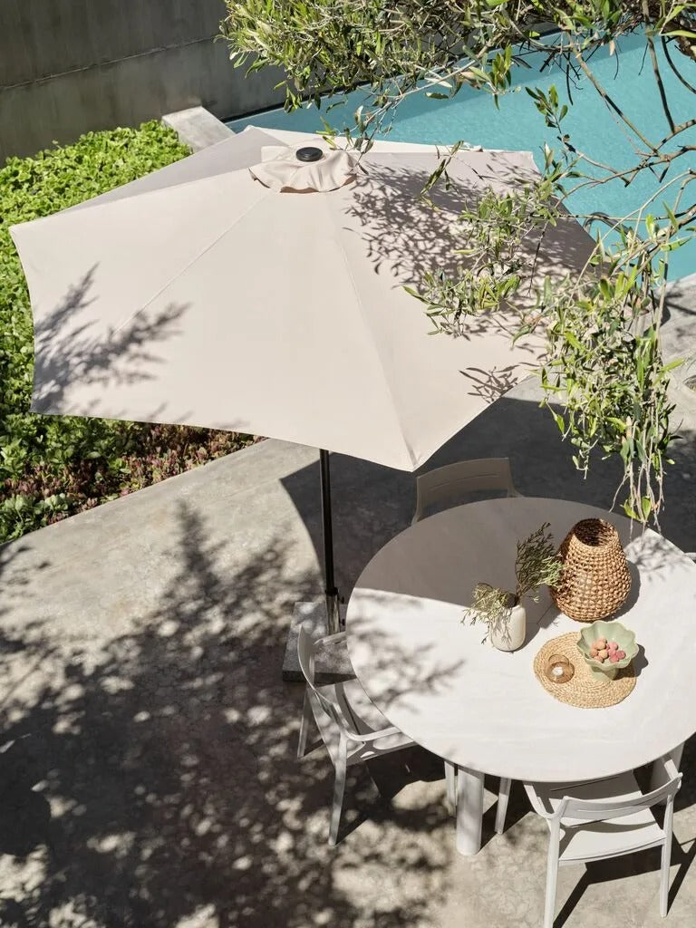 Záhradný slnečník Nappedam s kľukou a UV ochranou – Ø250 cm